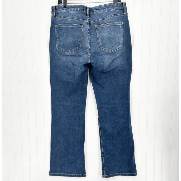 Lularoe Jeans Womens 32 US 14 Bootcut Blue Stretch Denim Tummy Panel Western EUC - Picture 2 of 14